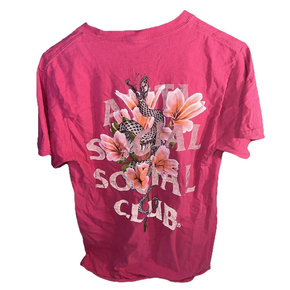 Anti Social Social Club Hokkaido 3M Crew Neck T-shirt Pink Unisex Size S
